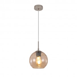 4039-B-Amber InLight Κρεμαστό φωτιστικό από μελί γυαλί 1XE27 D:18cm (4039-B-Amber)