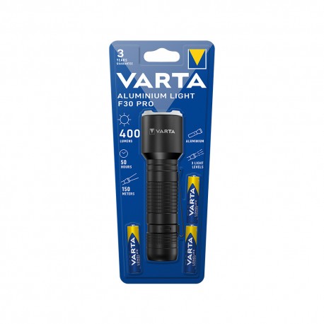 123506 VARTA Φακός LED Aluminium Light F30 + 3xAAA