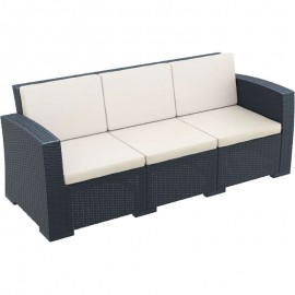 53-0819 MONACO DARK GREY 3ΘΕΣ.ΚΑΝΑΠΕΣ ΜΕ ΜΑΞ. ΠΟΛ/ΝΙΟΥ