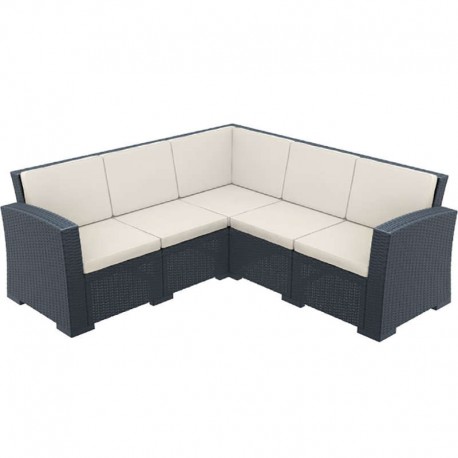53-0801 MONACO DARK GREY ΓΩΝΙΑ ΜΕ ΜΑΞΙΛΑΡΙ ΠΟΛ/ΝΙΟΥ