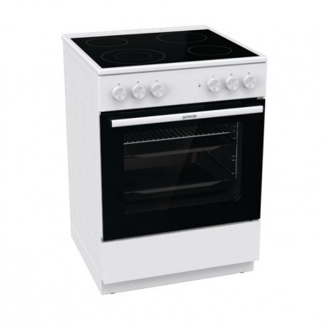 Gorenje GEC6A41WC Κουζίνα 71lt με Κεραμικές Εστίες Π60εκ. Λευκή A (740616 ) (7 ΧΡΟΝΙΑ ΕΓΓΥΗΣΗ)