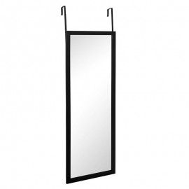 199-000500 Καθρέπτης πόρτας PWD-0111 pakoworld polyresin-μαύρο 34x1.7x94εκ