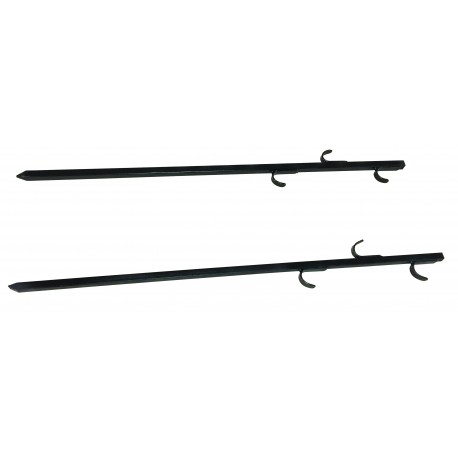 24106-L186834 Στηρίγματα Σούβλας Μασίφ , Σετ 2 Τεμαχίων 75cm