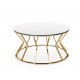 60-20276 AFINA, coffee table, mirror / gold DIOMMI V-CH-AFINA-LAW
