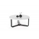 60-20338 ANTICA coffee table top - white marble, frame - black (2box = 1pc) DIOMMI V-CH-ANTICA-LAW-BIAŁY