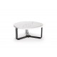 60-20338 ANTICA coffee table top - white marble, frame - black (2box = 1pc) DIOMMI V-CH-ANTICA-LAW-BIAŁY