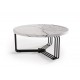 60-20338 ANTICA coffee table top - white marble, frame - black (2box = 1pc) DIOMMI V-CH-ANTICA-LAW-BIAŁY