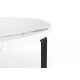 60-20338 ANTICA coffee table top - white marble, frame - black (2box = 1pc) DIOMMI V-CH-ANTICA-LAW-BIAŁY