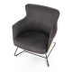 60-22160 CHILLOUT leisure armchair dark grey / natural oak, legs - black DIOMMI V-PL-CHILLOUT-FOT-C.POPIEL/DĄB NAT.