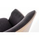 60-22160 CHILLOUT leisure armchair dark grey / natural oak, legs - black DIOMMI V-PL-CHILLOUT-FOT-C.POPIEL/DĄB NAT.