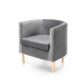 60-22165 CLUBBY 2  leisure armchair grey / natural DIOMMI V-PL-CLUBBY_2-FOT-POPIELATY