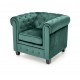 60-20643 ERIKSEN  leisure armchair dark green / black DIOMMI V-CH-ERIKSEN-FOT-C.ZIELONY