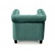 60-20643 ERIKSEN  leisure armchair dark green / black DIOMMI V-CH-ERIKSEN-FOT-C.ZIELONY
