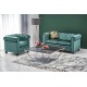 60-20643 ERIKSEN  leisure armchair dark green / black DIOMMI V-CH-ERIKSEN-FOT-C.ZIELONY