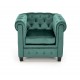 60-20643 ERIKSEN  leisure armchair dark green / black DIOMMI V-CH-ERIKSEN-FOT-C.ZIELONY