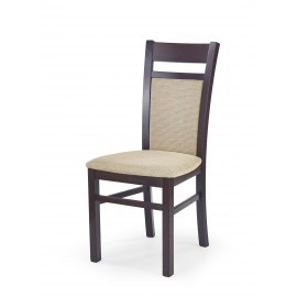 60-22553 GERARD2 chair dark walnut / Torent Beige DIOMMI V-PL-N-GERARD2-C.ORZECH-T.BEIGE