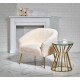 60-20755 GRIFON leisure armchair cream / gold DIOMMI V-CH-GRIFON-FOT-KREMOWY
