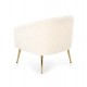 60-20755 GRIFON leisure armchair cream / gold DIOMMI V-CH-GRIFON-FOT-KREMOWY