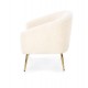 60-20755 GRIFON leisure armchair cream / gold DIOMMI V-CH-GRIFON-FOT-KREMOWY