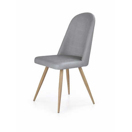 60-20951 K214 chair, color: grey / honey oak DIOMMI V-CH-K/214-KR-POPIEL-D.MIODOWY