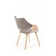 60-21119 K396 chair, color: light oak / grey DIOMMI V-CH-K/396-KR-J.DAB