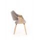 60-21119 K396 chair, color: light oak / grey DIOMMI V-CH-K/396-KR-J.DAB