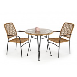60-20658 FALCON table color: natural / black DIOMMI V-CH-FALCON-ST