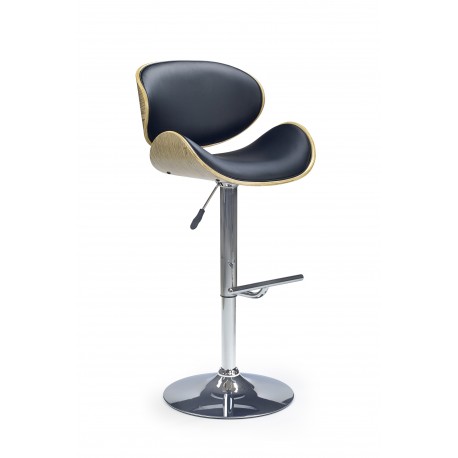 60-20811 H44 bar stool color: light oak/black DIOMMI V-CH-H/44-J.DĄB-CZARNY