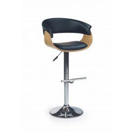 60-20813 H45 bar stool color: light oak/black DIOMMI V-CH-H/45-J.DĄB-CZARNY
