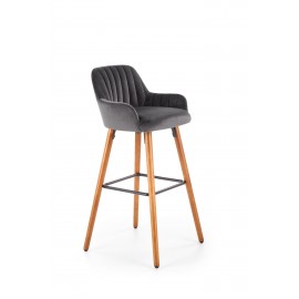 60-20827 H93 bar stool, color: dark grey DIOMMI V-CH-H/93-C.POPIEL