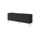60-19688 HOLE chest of drawers 190 black mat/ black mat DIOMMI CAMA-HOLE-KOM-190-CZ/CZ