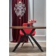60-21436 LOCARNO table, color: walnut / black DIOMMI V-CH-LOCARNO-ST