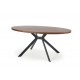 60-21436 LOCARNO table, color: walnut / black DIOMMI V-CH-LOCARNO-ST