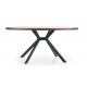 60-21436 LOCARNO table, color: walnut / black DIOMMI V-CH-LOCARNO-ST