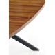 60-21436 LOCARNO table, color: walnut / black DIOMMI V-CH-LOCARNO-ST