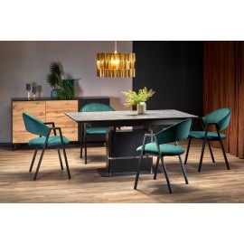 60-21482 MARTIN table dark grey, leg black DIOMMI V-CH-MARTIN-ST