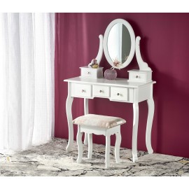 60-21795 SARA dresser console with stool, white matt DIOMMI V-CH-SARA-KONSOLKA