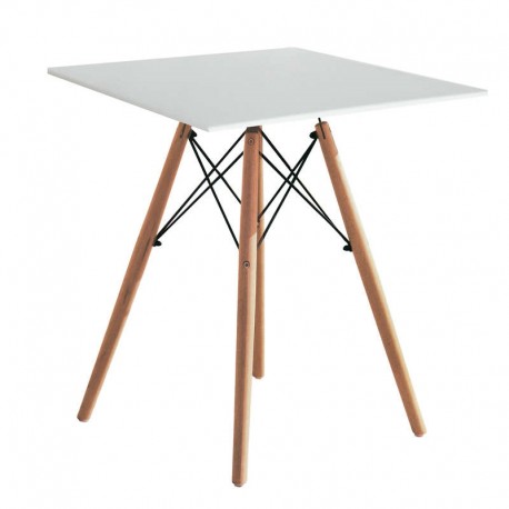 10-0005 RANDY OFF WHITE 70X70Χ72εκ. ΤΡΑΠΕΖΙ ΞYΛO/MDF