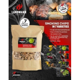 LD 07792 LANDMANN Chips Ξύλου Καπνίσματος για Ψησταριά με Άρωμα Οξιάς 500gr