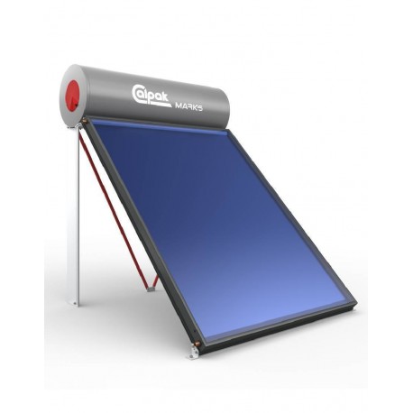 Calpak Mark 5 Ηλιακός Θερμοσίφωνας 160 λίτρων Glass Διπλής Ενέργειας με 2.6τ.μ. Συλλέκτη