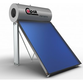 Calpak Prisma Ηλιακός Θερμοσίφωνας 160 λίτρων Glass Διπλής Ενέργειας με 2τ.μ. Συλλέκτη