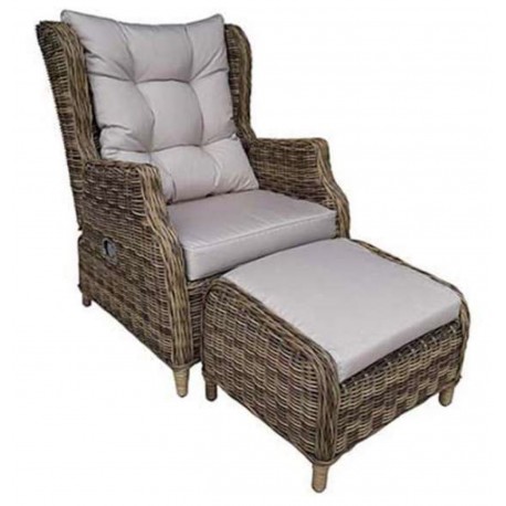 KARMA 5210 G + 5211 G ΠΟΛΥΘΡΟΝΑ ΜΕ ΥΠΟΠΟΔΙΟ WICKER/RATTAN 75X87X103 EK