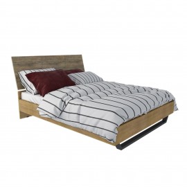 11641508 Κρεβάτι διπλό Ναυσικά (για στρώμα 190x140) Τσιμέντο Νο.64 110 x 205 x 150 cm