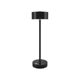 80100110 it-Lighting Crater Rechargeable LED 2W 3CCT Touch Table Lamp Black D:38cmx11cm (80100110)