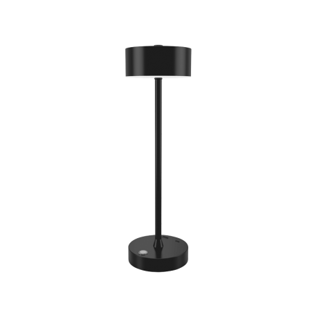 80100110 it-Lighting Crater Rechargeable LED 2W 3CCT Touch Table Lamp Black D:38cmx11cm (80100110)