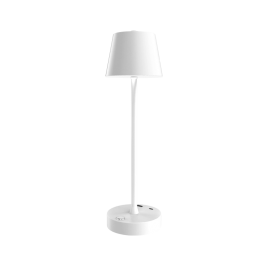 80100220 it-Lighting Tahoe Rechargeable LED 2W 3CCT Touch Table Lamp White D:38cmx11cm (80100220)