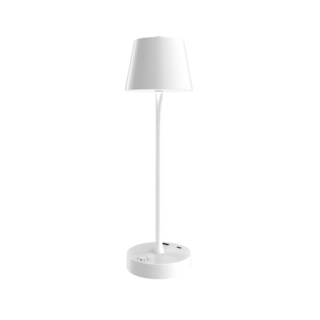 80100220 it-Lighting Tahoe Rechargeable LED 2W 3CCT Touch Table Lamp White D:38cmx11cm (80100220)