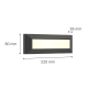80201340 it-Lighting Willoughby LED 4W 3CCT Outdoor Wall Lamp Anthracite D:22cmx8cm (80201340)