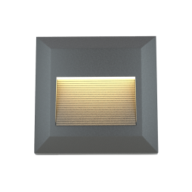 80201840 it-Lighting Salmon LED 2W 3CCT Outdoor Wall Lamp Anthracite CCT D:12.4cmx12.4cm (80201840)