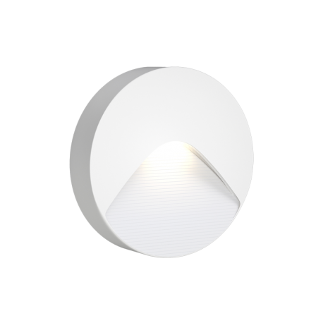 80201920 it-Lighting Horseshoe LED 2W 3CCT Outdoor Wall Lamp White D:12.8cmx3cm (80201920)